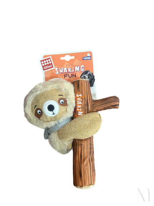 Gigwi Sloth Plush with Squeaker
