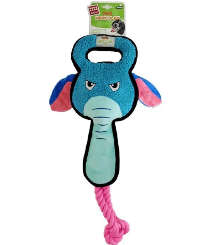 Gigwi Toy Squeaker Dog Toy Tug Hercules Elephant